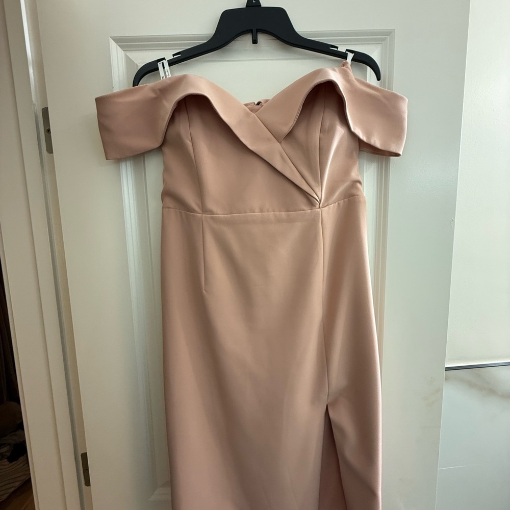 Bardot Strapless Blush Dress